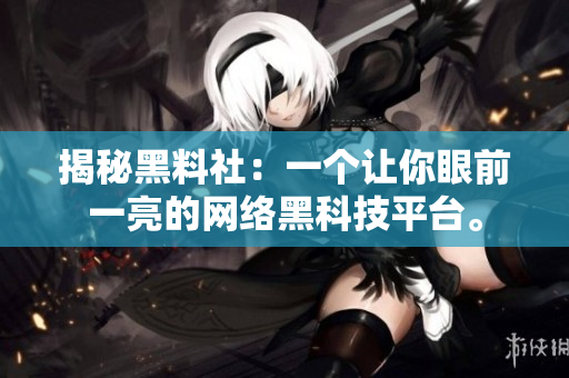 揭秘黑料社：一个让你眼前一亮的网络黑科技平台。