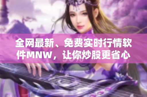 全网最新、免费实时行情软件MNW，让你炒股更省心