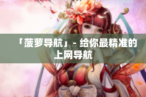 「菠萝导航」- 给你最精准的上网导航