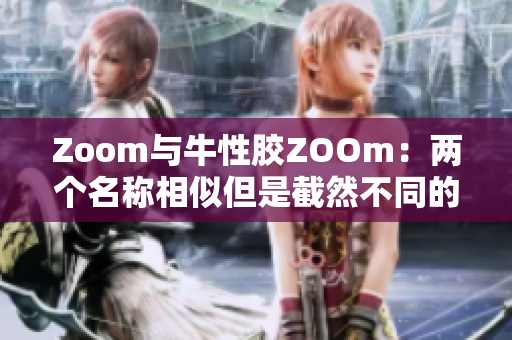 Zoom与牛性胶ZOOm：两个名称相似但是截然不同的产品