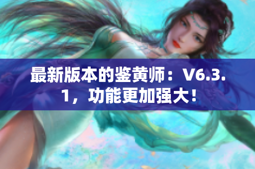 最新版本的鉴黄师：V6.3.1，功能更加强大！