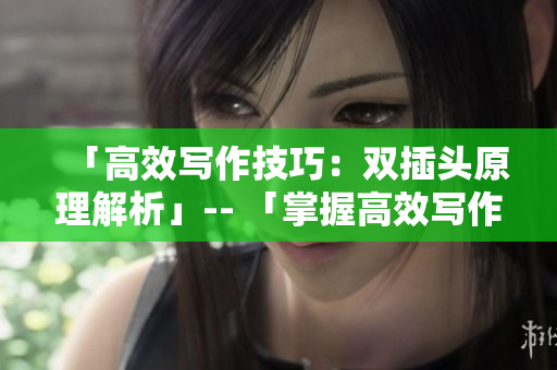 「高效写作技巧：双插头原理解析」-- 「掌握高效写作：双插头原理剖析」