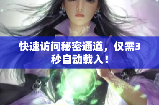 快速访问秘密通道，仅需3秒自动载入！