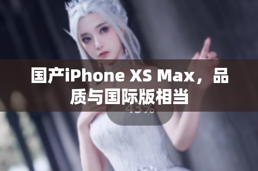 国产iPhone XS Max，品质与国际版相当