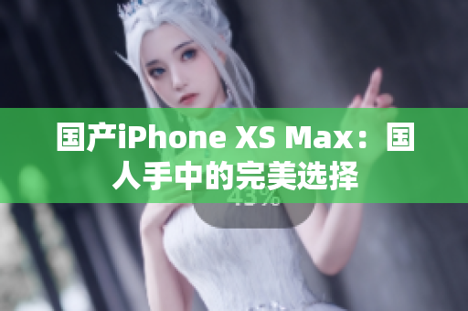 国产iPhone XS Max：国人手中的完美选择
