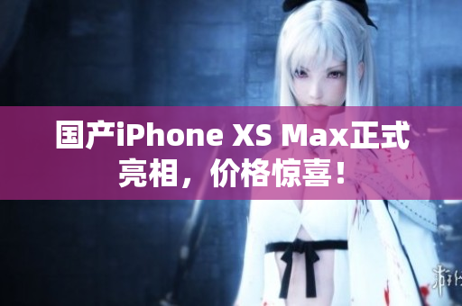 国产iPhone XS Max正式亮相，价格惊喜！