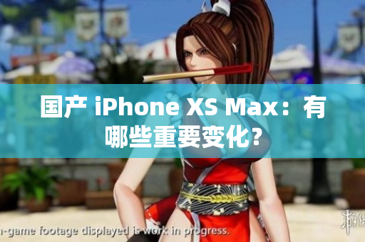 国产 iPhone XS Max：有哪些重要变化？