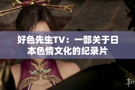 好色先生TV：一部关于日本色情文化的纪录片