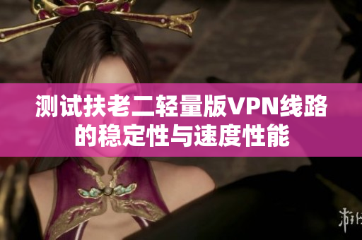测试扶老二轻量版VPN线路的稳定性与速度性能