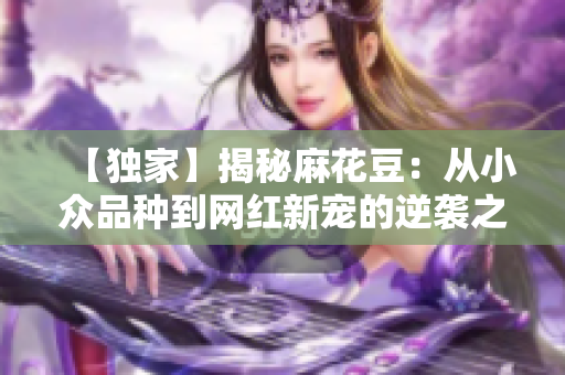 【独家】揭秘麻花豆：从小众品种到网红新宠的逆袭之路