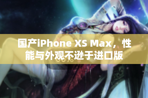 国产iPhone XS Max，性能与外观不逊于进口版