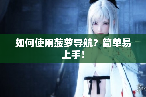 如何使用菠萝导航？简单易上手！