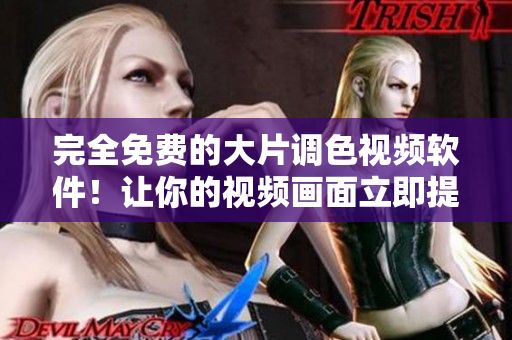 完全免费的大片调色视频软件！让你的视频画面立即提升视觉效果
