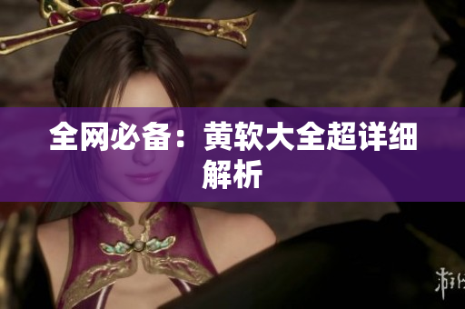 全网必备：黄软大全超详细解析