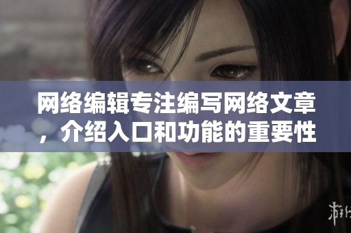 网络编辑专注编写网络文章，介绍入口和功能的重要性