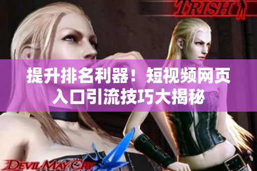 提升排名利器！短视频网页入口引流技巧大揭秘
