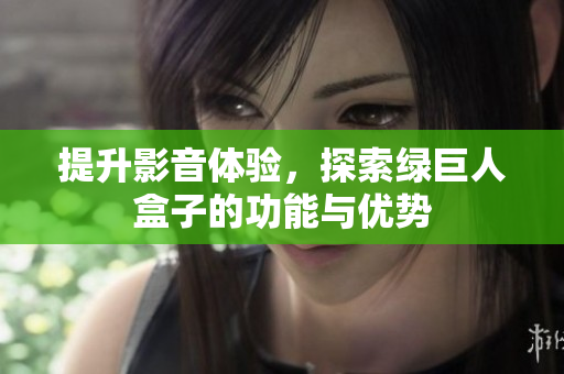 提升影音体验，探索绿巨人盒子的功能与优势
