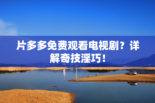 片多多免费观看电视剧？详解奇技淫巧！