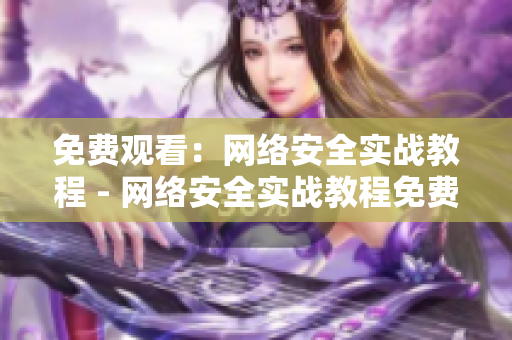 免费观看：网络安全实战教程 - 网络安全实战教程免费在线观看