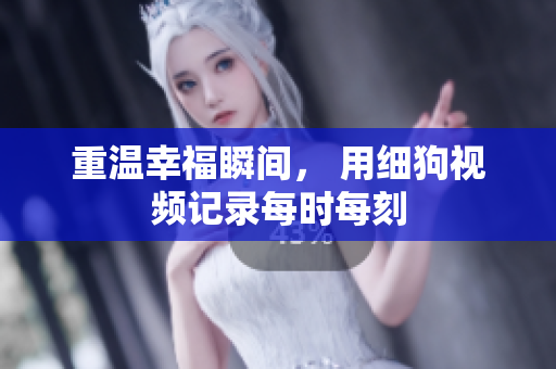 重温幸福瞬间， 用细狗视频记录每时每刻