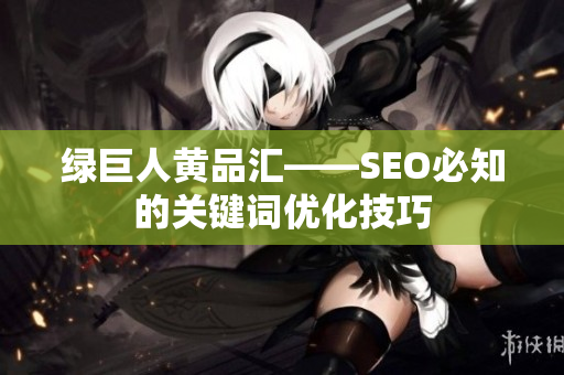 绿巨人黄品汇——SEO必知的关键词优化技巧