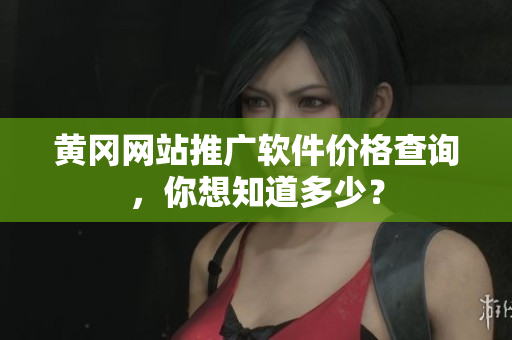 黄冈网站推广软件价格查询，你想知道多少？