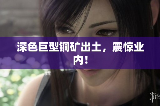 深色巨型铜矿出土，震惊业内！