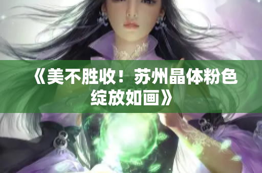 《美不胜收！苏州晶体粉色绽放如画》
