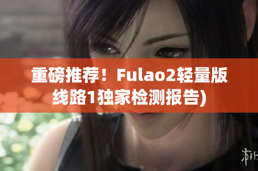 重磅推荐！Fulao2轻量版线路1独家检测报告)