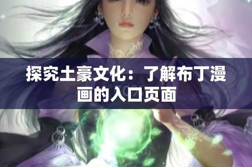 探究土豪文化：了解布丁漫画的入口页面