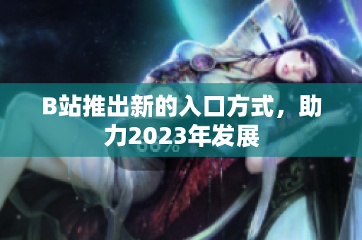 B站推出新的入口方式，助力2023年发展