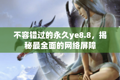 不容错过的永久ye8.8，揭秘最全面的网络屏障