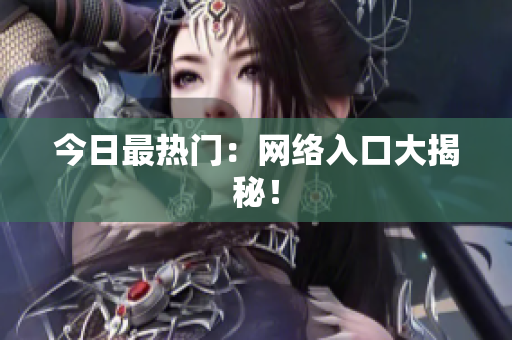 今日最热门：网络入口大揭秘！
