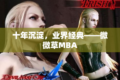 十年沉淀，业界经典——微微草MBA