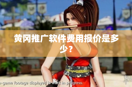黄冈推广软件费用报价是多少？