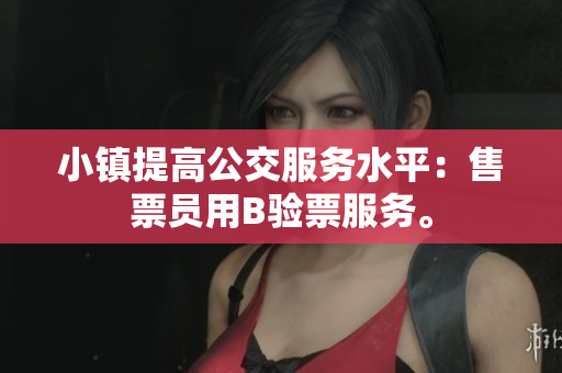 小镇提高公交服务水平：售票员用B验票服务。