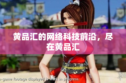 黄品汇的网络科技前沿，尽在黄品汇