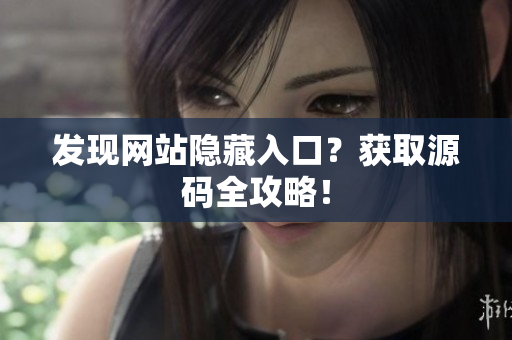 发现网站隐藏入口？获取源码全攻略！