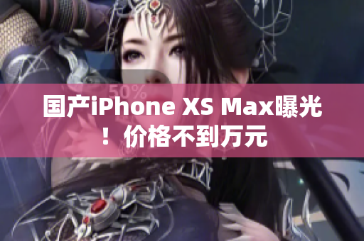 国产iPhone XS Max曝光！价格不到万元