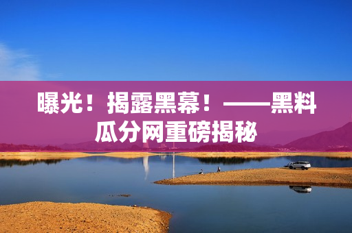 曝光！揭露黑幕！——黑料瓜分网重磅揭秘