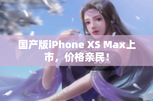 国产版iPhone XS Max上市，价格亲民！